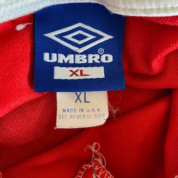 Vintage Umbro Red Soccer Jersey - Adult Size XL - Picture 4 of 6